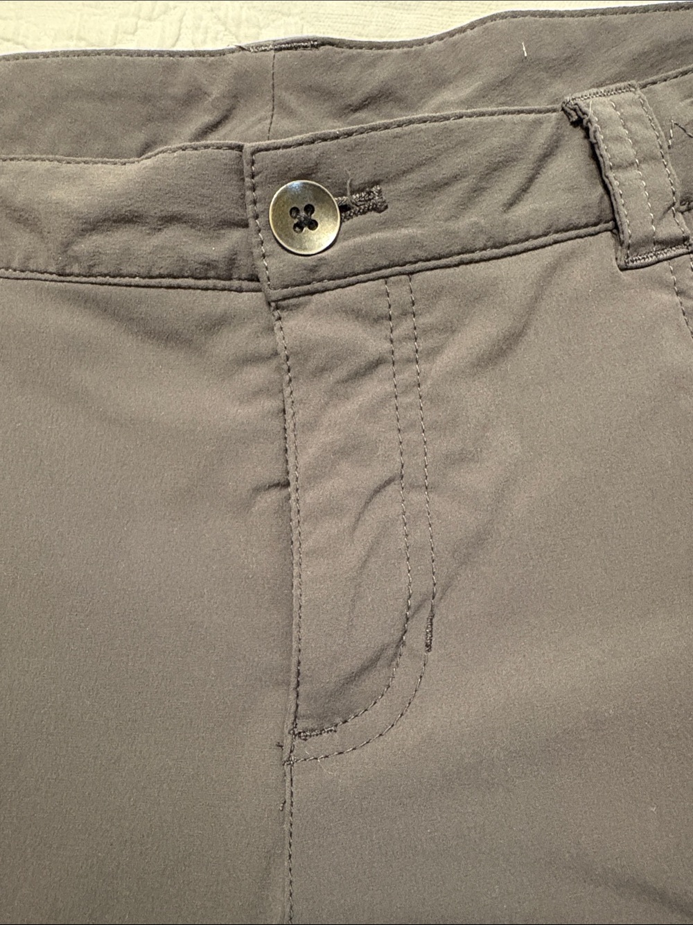 Eddie Bauer Stretch Performance Shorts - Charcoal Gray - Picture 4 of 7